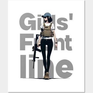 Girls' Frontline Tactical Chic Tee: Where Strength Meets Style Posters and Art